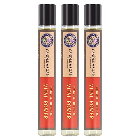 바이오앤바이오 바이탈파워 롤온 유칼립투스 아로마오일, 10ml, 3개