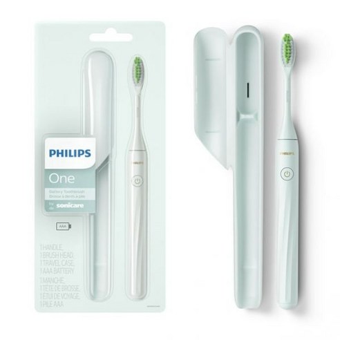 필립스 One by Sonicare 전동 칫솔 민트 블루 HY1100/03 111277, Mint Light Blue