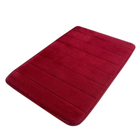 가정용 목욕 패드 산호모 욕실 카펫 흡수 미끄럼 방지 기억 거품 흡수 카펫 화장실 마루 패드, Czech Republic, 빨간색