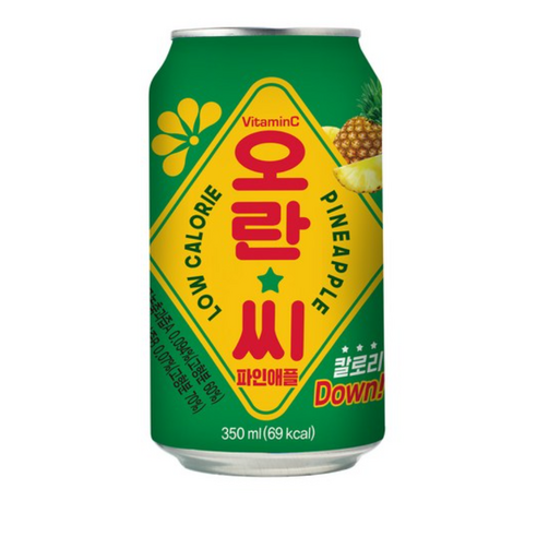 동아오츠카 오란씨 파인애플 캔, 350ml, 6개