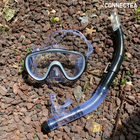   Connectia snorkeling set, black