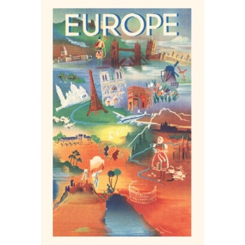 (영문도서) Vintage Journal Europe Scenes of the Continent Paperback, Found Image Press, English, 9781680819946