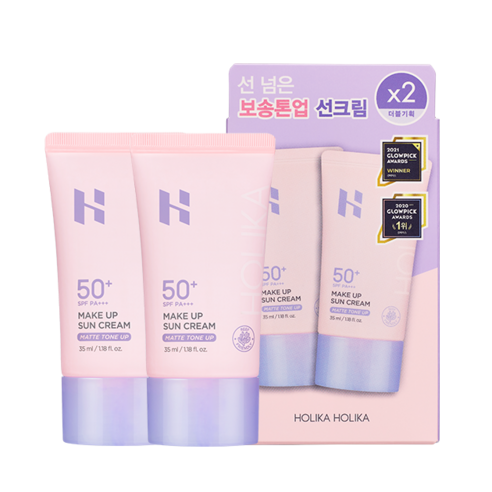 홀리카홀리카 메이크업 선크림 SPF50 PA+++, 2개, 35ml