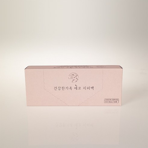 큐앤아이 건강한가족 지퍼백(대) 25x30cm 50매