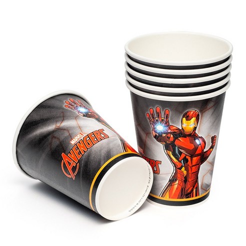 파티팡24 8온스 종이컵 240ml 1000개 1Box 아이언맨 오리지널
