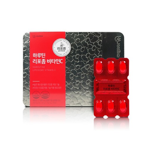 하루틴 리포좀 비타민C 1100mg x 90정 3개월 틴케이스 단품, 1개