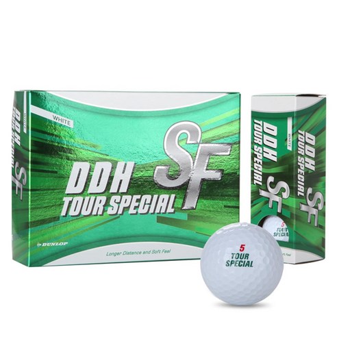 던롭 NEW DDH SF 골프볼 2피스, 화이트, 12개입, 1개