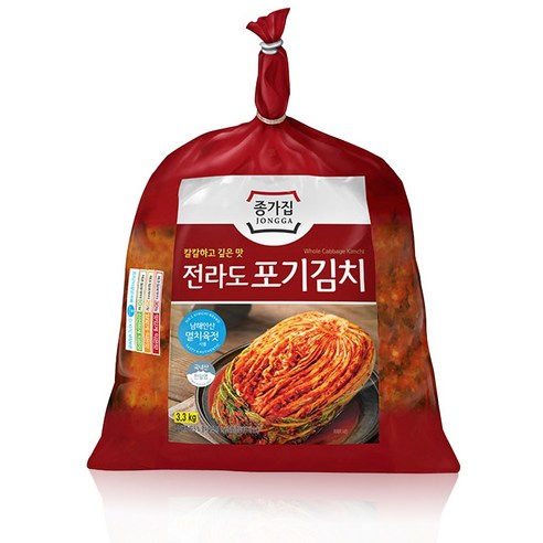 종가집 전라도 포기김치3.3kg, 1개