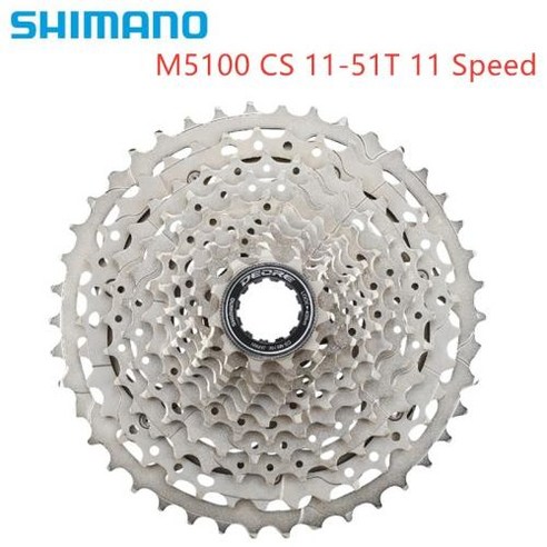 자전거 변속레버 쉬프트 Shimano DEORE M5100 151T SLX M7000 XT M8000 카세트 1146t 자전거 MTB Freewheel For 11 Speed R, M5100 11-51T