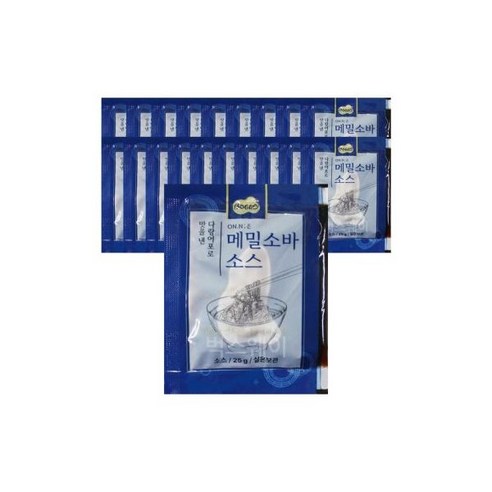  오뚜기 소면 국수 2.5K 국수 소면국수 골뱅이무침소면 업소용 메밀소바소스 25gx20개-메밀국수 모밀쯔유 우동 육수