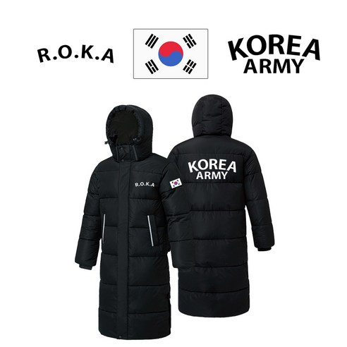 롱패딩  대한민국 ROKA 로카 커스텀 