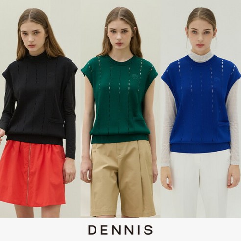 필드 위 스타일을 완성하는 마법, 데니스골프 여성 니트 베스트 솔직 후기 데니스골프