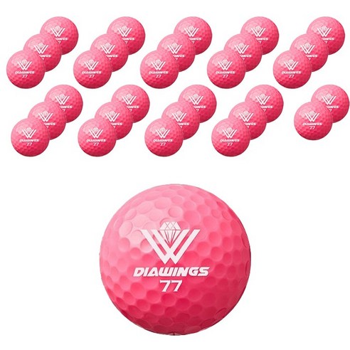 다이아윙스 고반발 비거리 전용 장타 골프공 42.8mm M2, 핑크, 30개