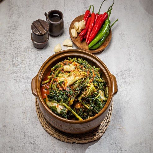 싱그러운 밭의 기운을 담은, [올바른팜] 전라도 열무얼갈이김치 맛보기 올바른열무김치