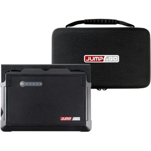점프스타트 점프스타터 파우치가 포함된 Jump&Go J20C 세트 휴대용 자동차 배터리 점프 스타터 16000mAh 600A 피크 전류 USB 전원 은행이 미니 부스터 팩12V 자, Black, 1개
