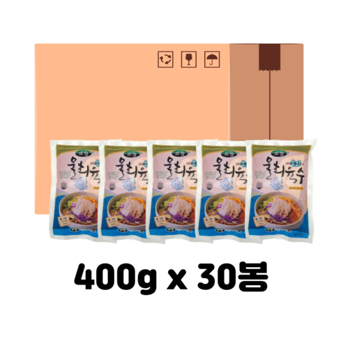 초정 물회육수 400g (30봉) 업소용 냉면육수, 30개