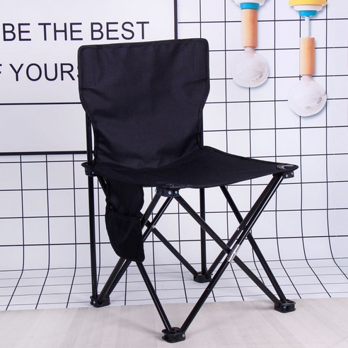 DFMEI 낚시 도구 낚시 의자 낚시 의자 휴대용 야외 접이식 의자 낚시 의자 스케치 의자, DFMEI 블랙 짧은 등받이 중간 크기 36*36*56