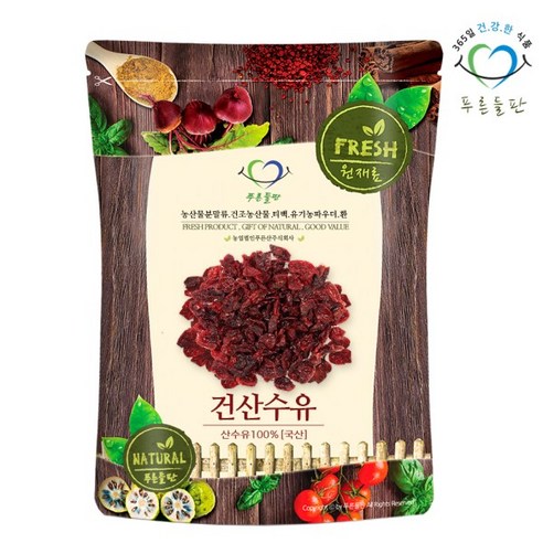 푸른들판 [푸른들판]국내산 건조 산수유 500g, 1