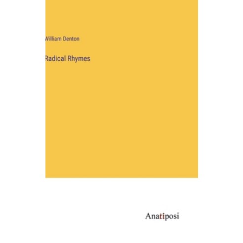 (영문도서) Radical Rhymes Hardcover, Anatiposi Verlag, English, 9783382105716