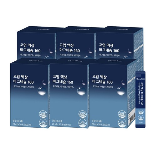 서울대 연구진 개발 고업 액상 마그네슘160 글루콘산 마그네슘 액상 마그네슘, 600ml, 6개