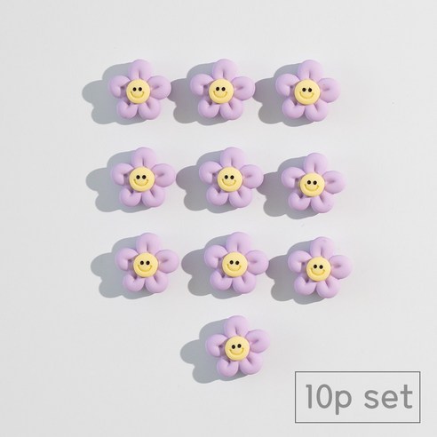 84x84 인테리어 냉장고 자석 마그네틱, 연보라데이지10p