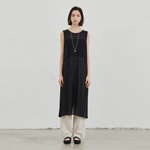 르윗 NET FABRIC COVER-UP DRESS