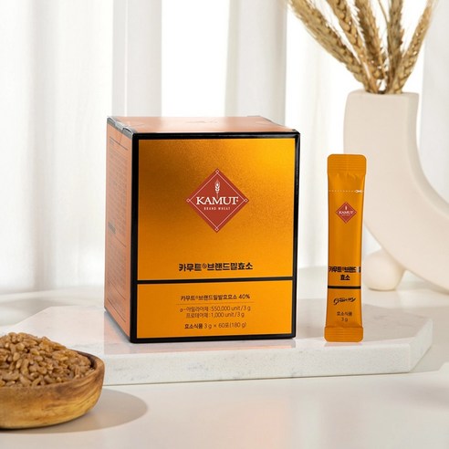 그레인온 카무트 브랜드밀 효소 소화효소 곡물효소 다이어트, 3g, 60개