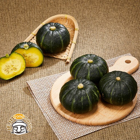 [제주푸드마씸] 포슬포슬 제주 미니밤단호박 8kg (특품 16-36개 250-550g/개), 1개