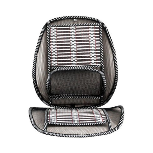 자동차 여름 시트 쿠션 허리 등받이가있는 요추 등받이 마사지 편안한 시트 커버 자동차 시트 의자 용 통기성, A, 58x48x43cm, 나일론