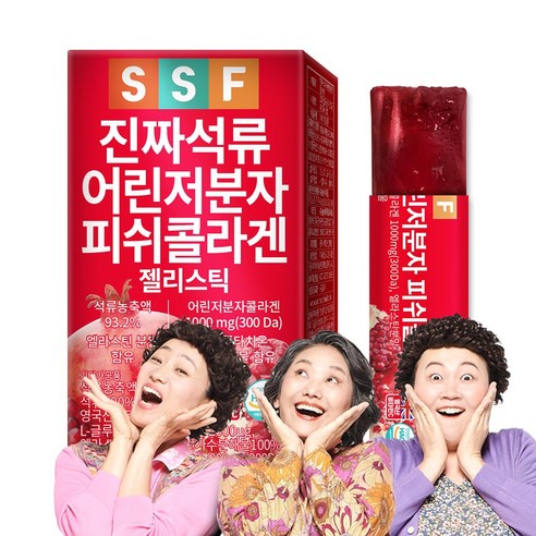 순수식품 진짜 석류 저분자 피쉬콜라겐 젤리 스틱, 300g, 6개