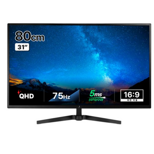 주연테크 QHD IPS 슬림 모니터, 80cm, V32Q-75(일반)