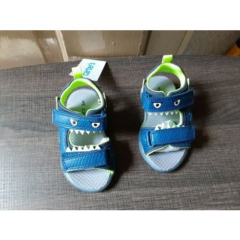 Carter's Toddler Boys Light-Up Monster Sandals Size 5 NEW IN BOX