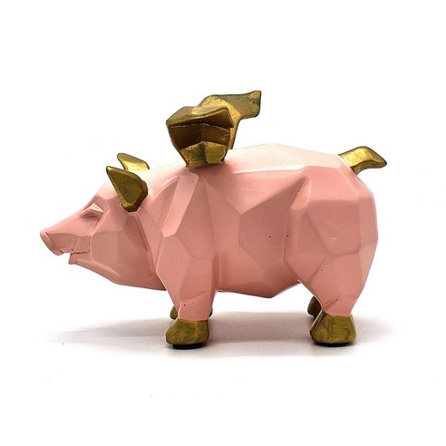 돈을 부르는 황금날개 돼지 인테리어소품 집들이 개업선물