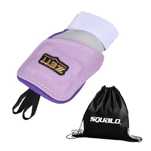 제트 손등가드 우타 BLK-45, 파스텔 퍼플 + SQ 가방, 1개