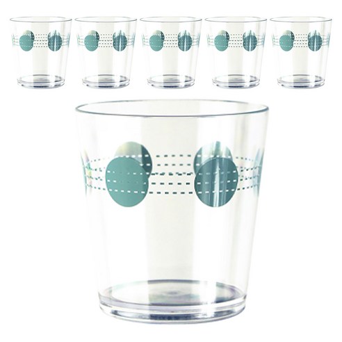 코렐 아크릴릭 라운드 글래스 일반 물컵 414ml, South Beach, 6개입