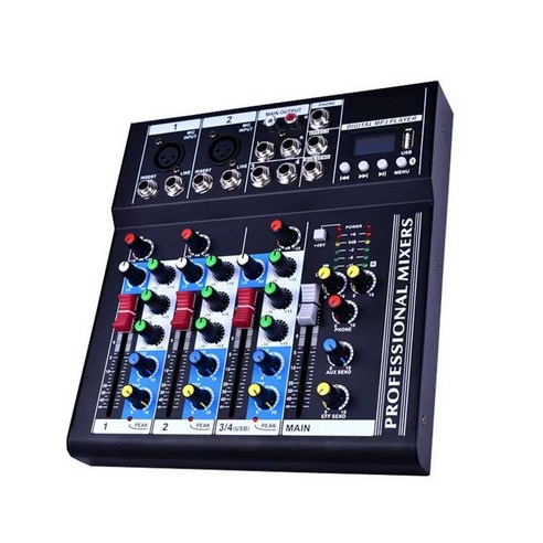 방송용 오디오 믹서 소형 악기용 공연 인터페이스, F4-USB 파워 앰프 케이블 세트