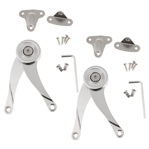 캐비닛 도어 지원 힌지 찬장 힌지 스테이, 41mm, 실버, 아연 합금
