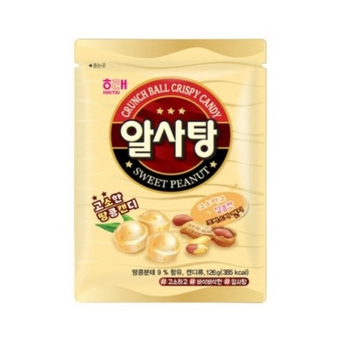 해태 알사탕, 126g, 32개