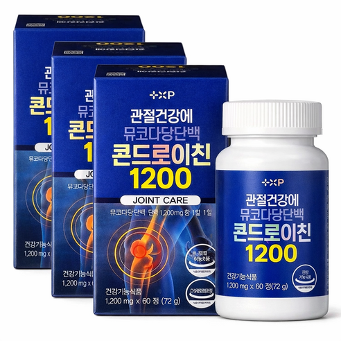 소연골우슬콘드로이친 관절엔 콘드로이친1200 허리통증 약 국전용, 6개, 60정
