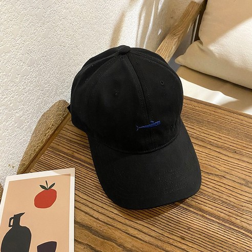 모자 블랙 자수 모자 ins 패션 브랜드 여성 한국어 스타일 여름 얇은 통기성 탑 야구 모자 남성''s B29