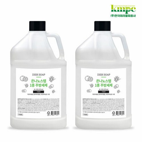 은나노스텝 주방세제/자몽향/4L X 2개 (리필), 4L