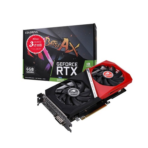 COLORFUL 지포스 RTX 3050 토마호크 DUO D6 6GB 피씨디렉트