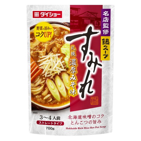 스미레 나베 스프 삿포로 농후한 미소맛 스트레이트 타입, 1개