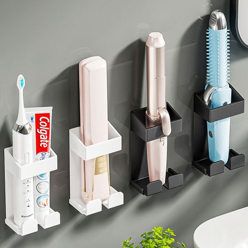 무타공 와이드 고데기거치대는 화장대 정리에 도움