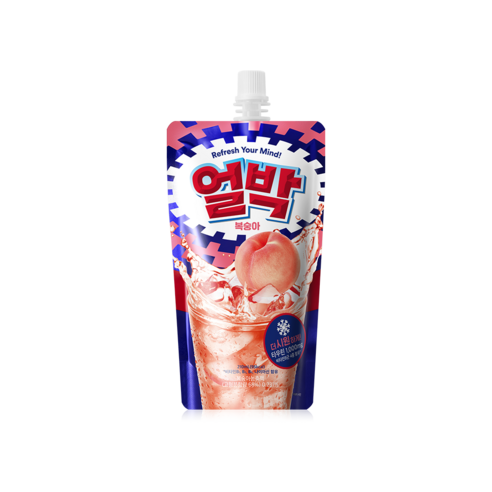 박카스 얼박 복숭아 10개입, 210ml