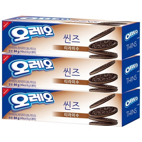 오레오 씬즈 티라미수, 84g, 4개