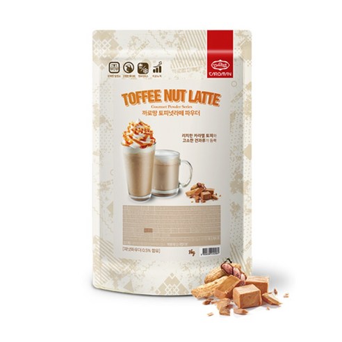 까로망 토피넛 라떼 파우더 1kg, 1개, 단일품목 까로망 토피넛 라떼 파우더 1kg, 1개, 단일품목