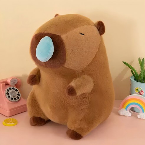 Aimitu 카피바라 귀여운 애착인형, 1개, 콧물, 45cm