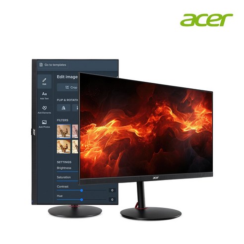 [한성] 에이서 니트로 XV272U V3 27인치 WQHD 게이밍 모니터 – Fast IPS, 180Hz, 무결점 (모델: XV272U V3/MM.TFBSJ.008, 크기: 68.58cm) 벤큐xl2586x
