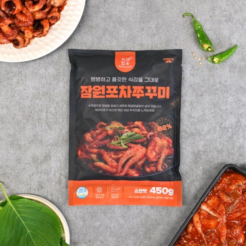 잠원포차 양념쭈꾸미 순한맛 450g 탱탱 쫄깃, 잠원포차 쭈꾸미 순한맛 450g, 1개